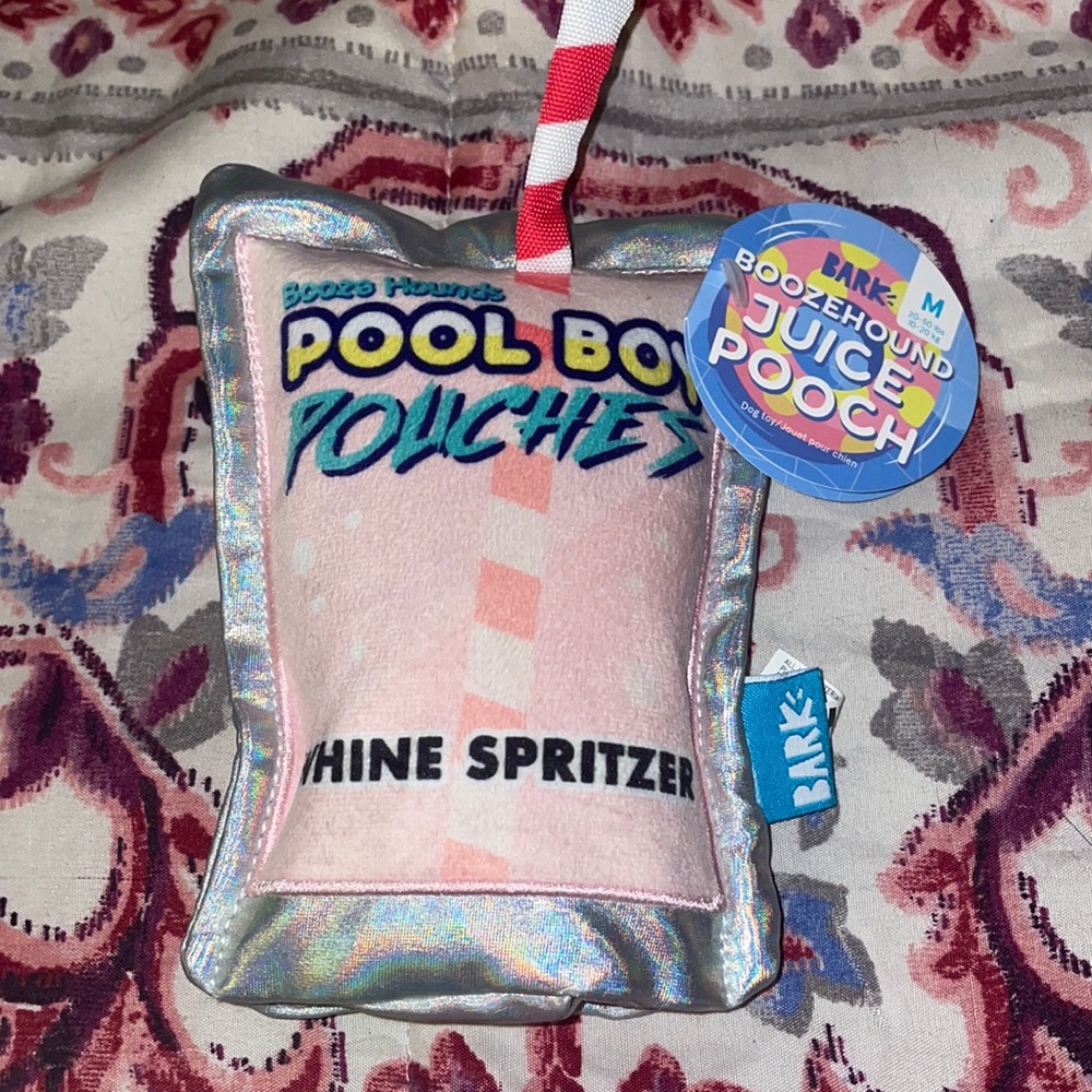 Bark box juice pouch plush